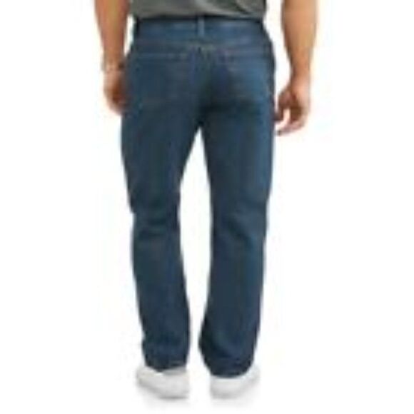 Men's Jeans Relaxed Fit 100% Cotton NEW IN PACKAGE George Denim - Picture 2 of 4